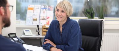 Jana Kreilmann in Patientenbesprechung